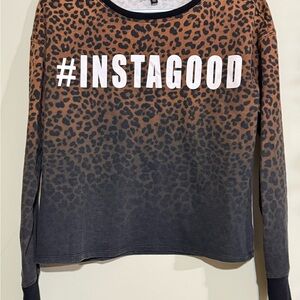 Rampage Leopard Print Sweatshirt
